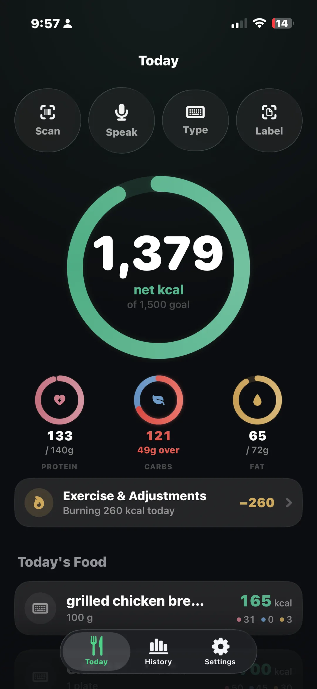 The Last Calorie Tracker screenshot 1