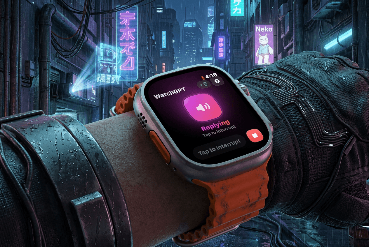 WatchGPT — Realtime ChatGPT voice, on your wrist.
