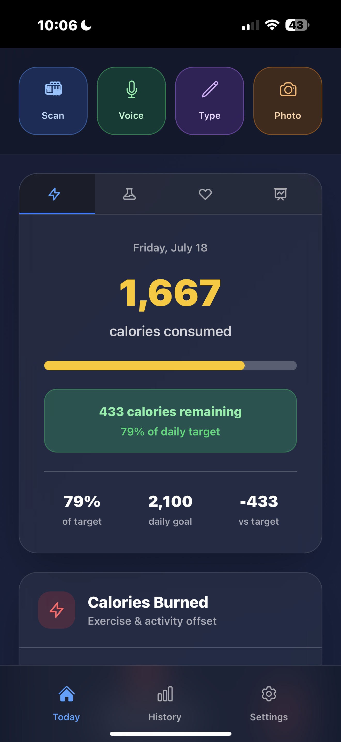 Calorie Counter Screenshot 1