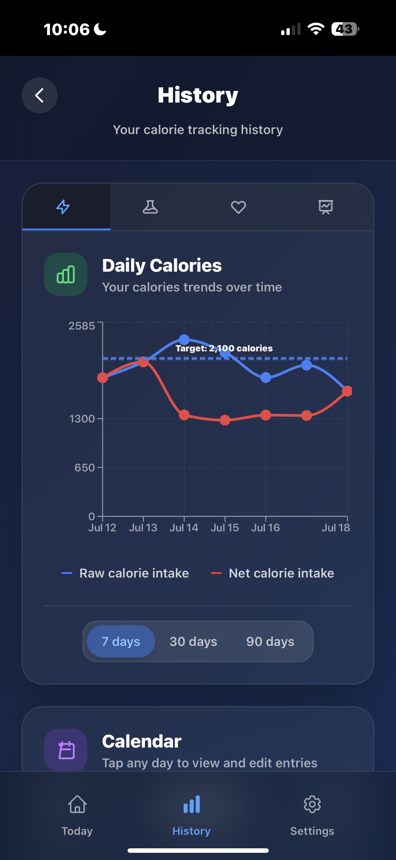 Calorie Counter Screenshot 2