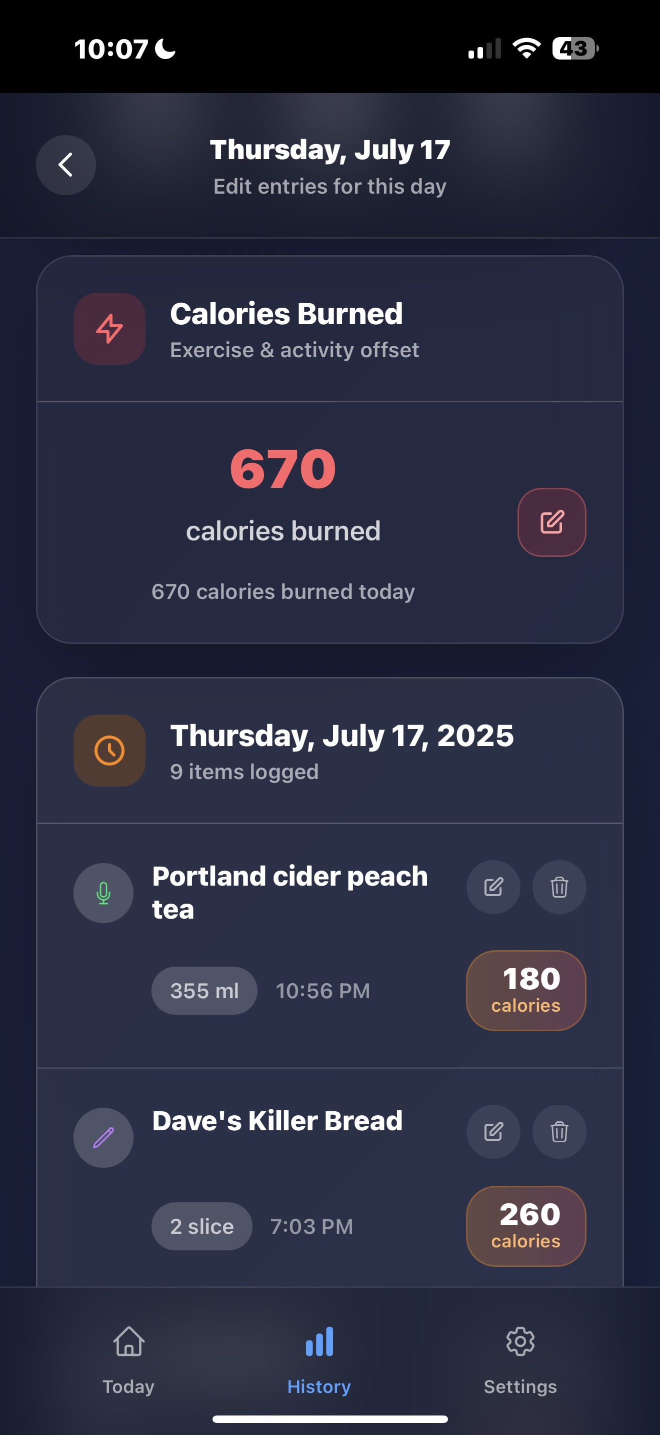 Calorie Counter Screenshot 4
