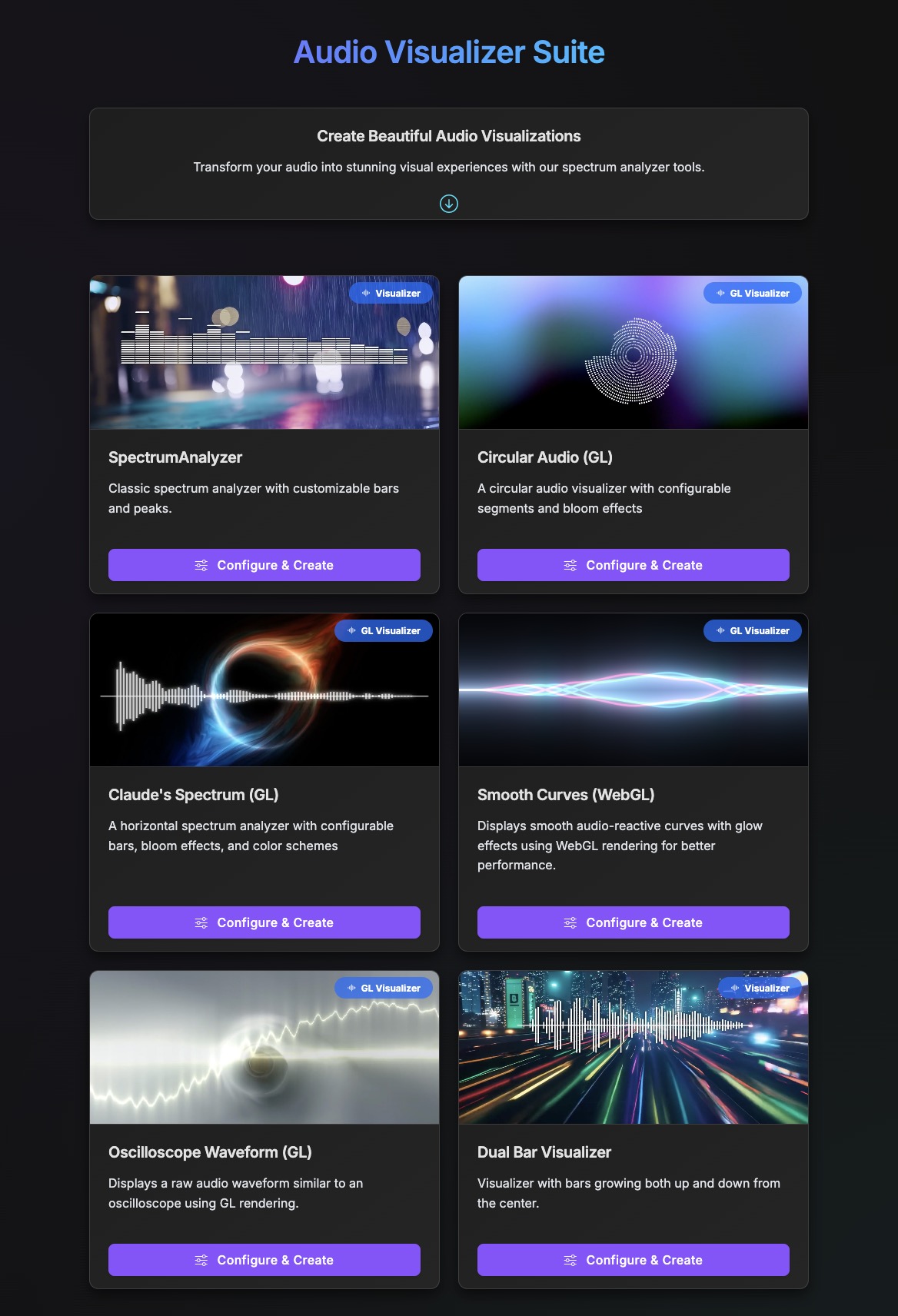 Audio Visualizer Screenshot 1