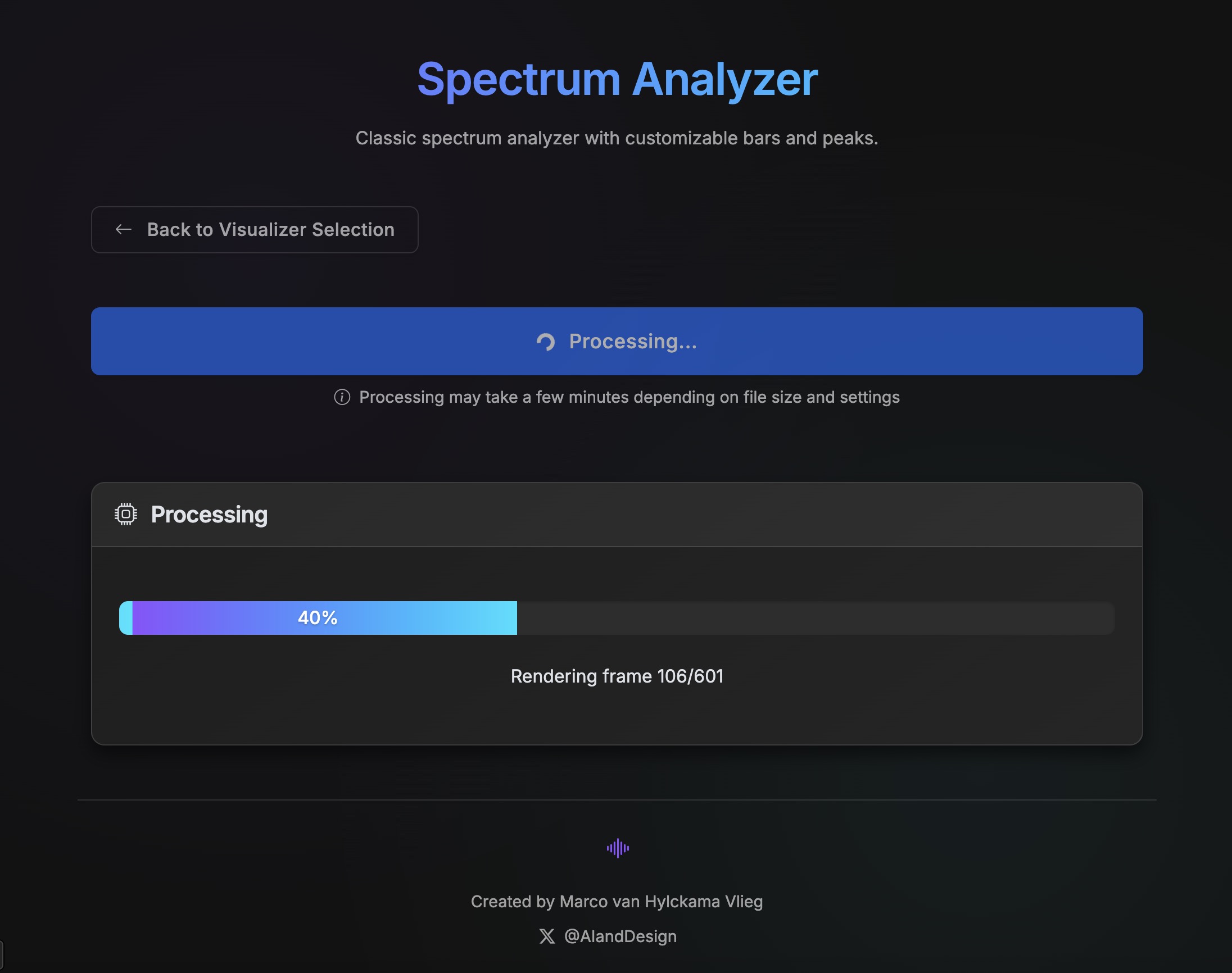 Audio Visualizer Screenshot 4