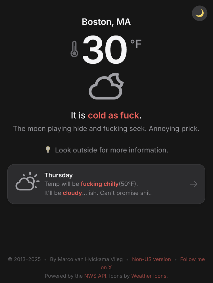 Weather App Screenshot 1