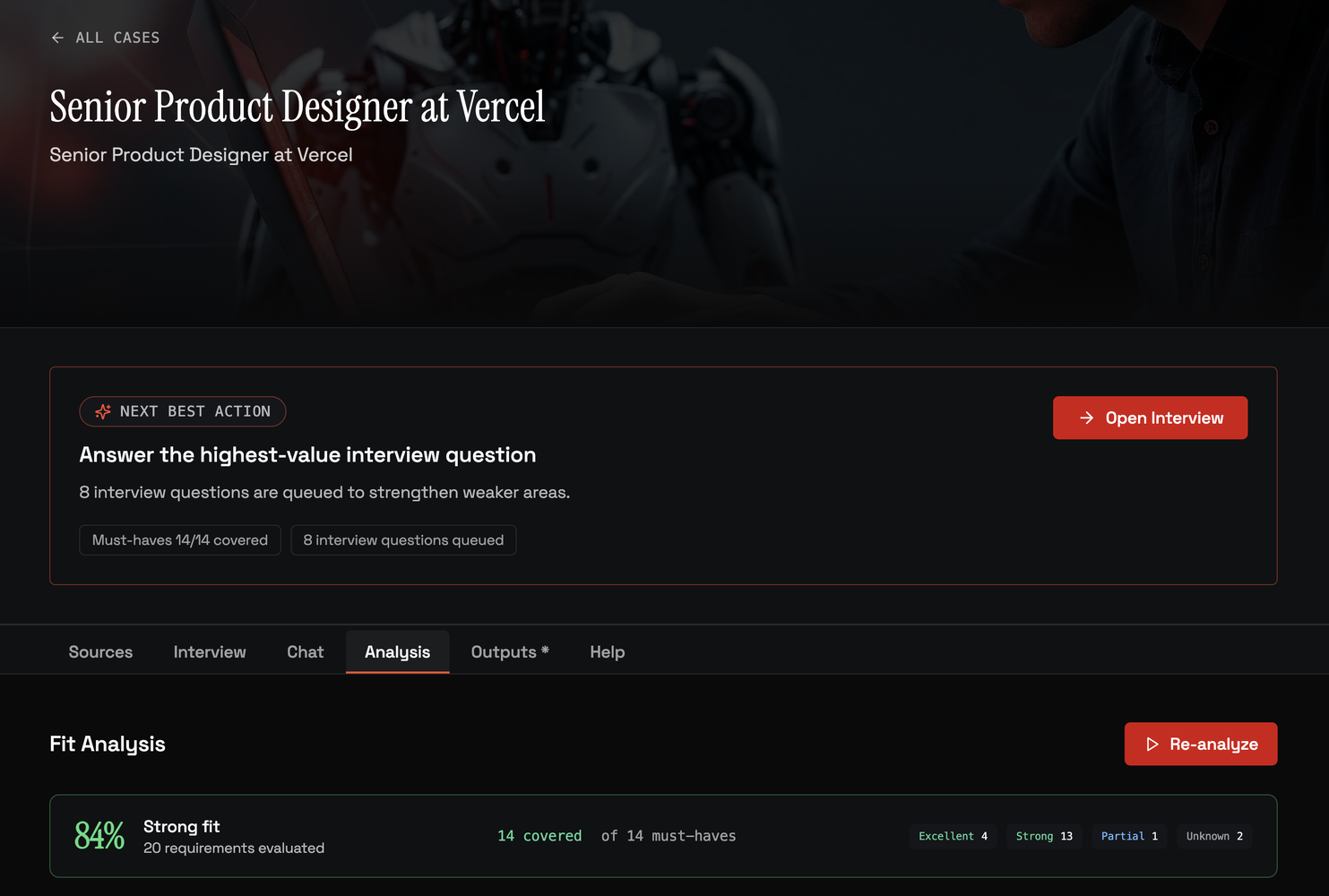 Human, Actually detecting a strong fit. We can get it even higher by providing more concrete evidence.