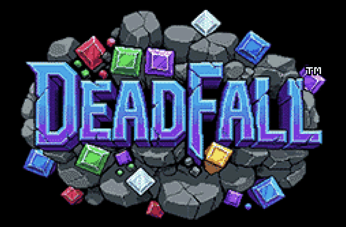Deadfall title and logo presented in 256x224 pixel resolution